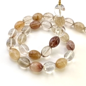 Red Rutile 12.5-13mm Smooth Barrel Shape AA+ Grade Gemstone Beads Strand - Total 1 Strand of 15 Inch.