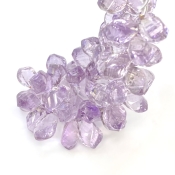 Pink Amethyst 12-16.5mm Briolette Twisted Shape AA+ Grade Gemstone Beads Strand - Total 1 Strand of 8 Inch.