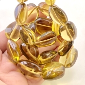 Whisky Quartz 15-21mm Smooth Nugget Shape AAA Grade Gemstone Beads Strand - Total 1 Strand of 17 Inch.