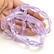 Lavender Quartz 11-24mm Smooth Nugget Shape AAA Grade Gemstone Beads Strand - Total 1 Strand of 17 Inch.