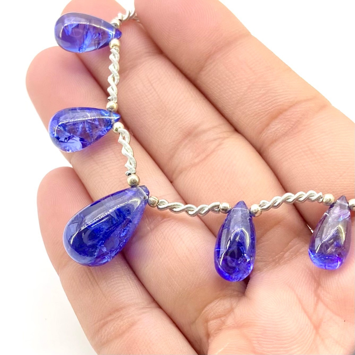 14.5mm Genuine Natural Purple Amethyst Crystal Beads Bracelet