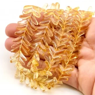 Citrine 14-18mm Smooth Fancy Shape AAA Grade Gemstone Beads Strand - Total 1 Strand of 15 Inch.