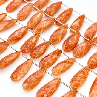 Agate 20-30mm Briolette Pear Shape AA+ Grade Gemstone Beads Lot - Total 6 Strands of 9 Inch.