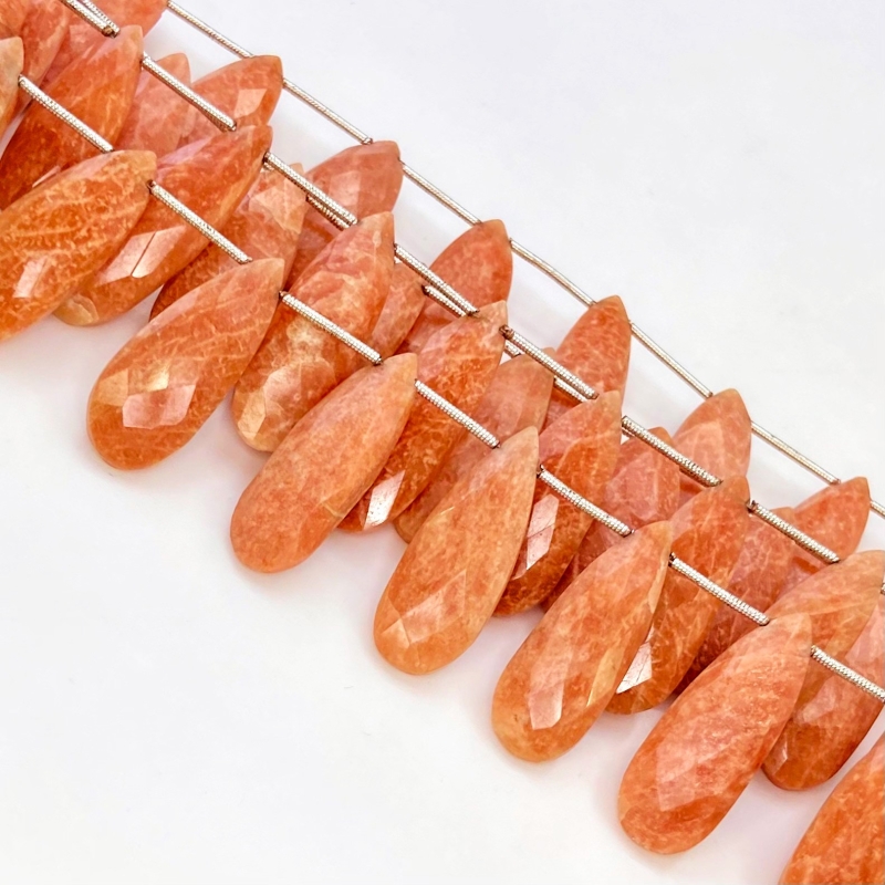 Agate 20-30mm Briolette Pear Shape AA+ Grade Gemstone Beads Lot - Total 6 Strands of 9 Inch.