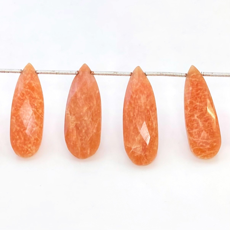 Agate 20-30mm Briolette Pear Shape AA+ Grade Gemstone Beads Lot - Total 6 Strands of 9 Inch.