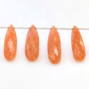 Agate 20-30mm Briolette Pear Shape AA+ Grade Gemstone Beads Lot - Total 6 Strands of 9 Inch.