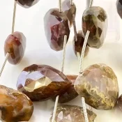 Agate 21-33mm Briolette Pear Shape AA+ Grade Gemstone Beads Lot - Total 5 Strands of 8 Inch.