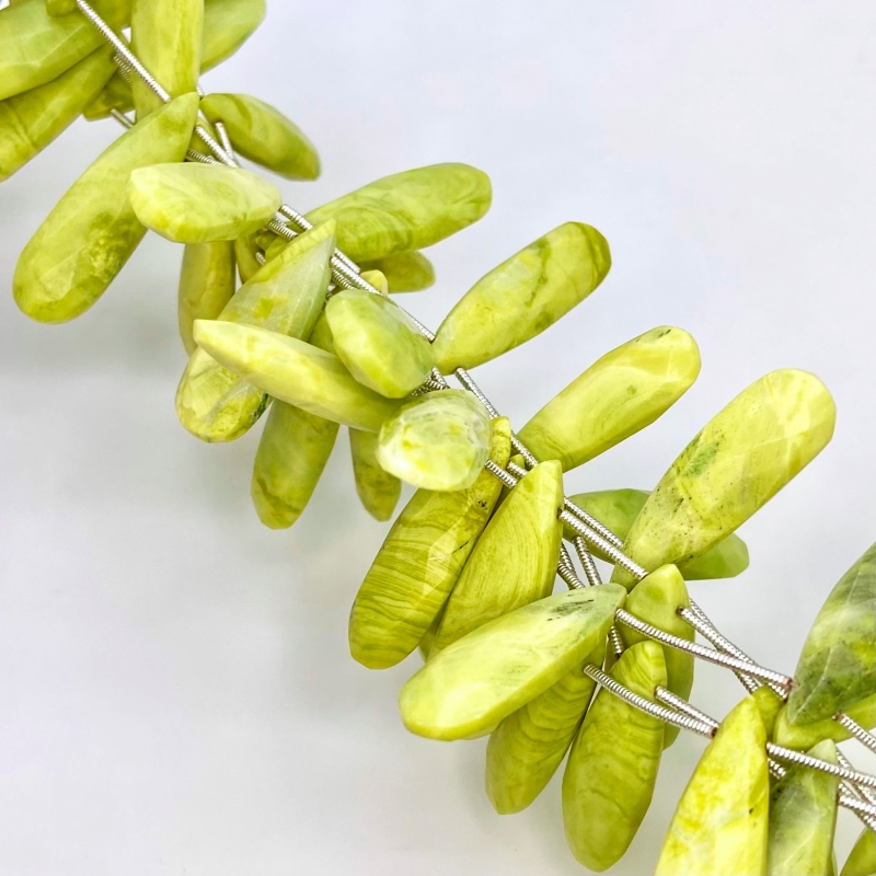 Agate 25-32mm Briolette Pear Shape AA+ Grade Gemstone Beads Lot - Total 5 Strands of 9 Inch.