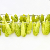 Agate 25-32mm Briolette Pear Shape AA+ Grade Gemstone Beads Lot - Total 5 Strands of 9 Inch.