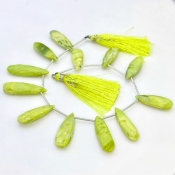 Agate 25-32mm Briolette Pear Shape AA+ Grade Gemstone Beads Lot - Total 5 Strands of 9 Inch.