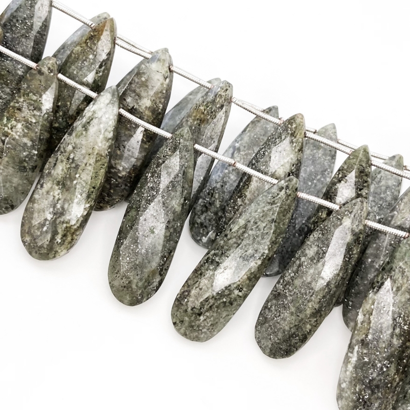 Agate 29-41mm Briolette Pear Shape AA+ Grade Gemstone Beads Lot - Total 5 Strands of 8 Inch.