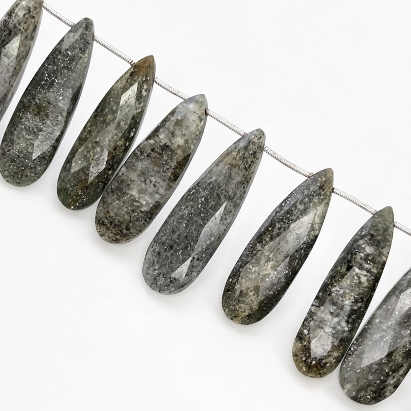 Agate 29-41mm Briolette Pear Shape AA+ Grade Gemstone Beads Lot - Total 5 Strands of 8 Inch.