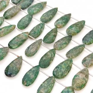 Agate 16-32mm Briolette Pear Shape AA Grade Gemstone Beads Lot - Total 8 Strands of 8 Inch.