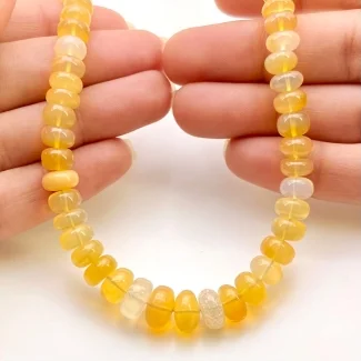 Ethiopian Opal 6-10mm Smooth Rondelle Shape AA+ Grade Gemstone Beads Strand - Total 1 Strand of 16 Inch.