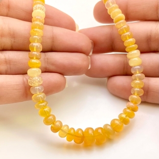 Ethiopian Opal 4-9mm Smooth Rondelle Shape AA+ Grade Gemstone Beads Strand - Total 1 Strand of 15 Inch.