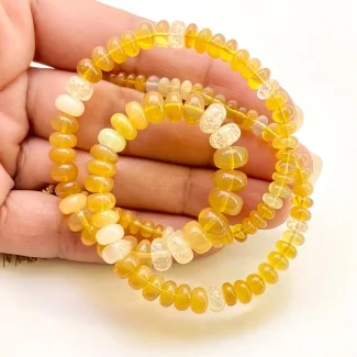 Ethiopian Opal 4-8mm Smooth Rondelle Shape AA+ Grade Gemstone Beads Strand - Total 1 Strand of 16 Inch.