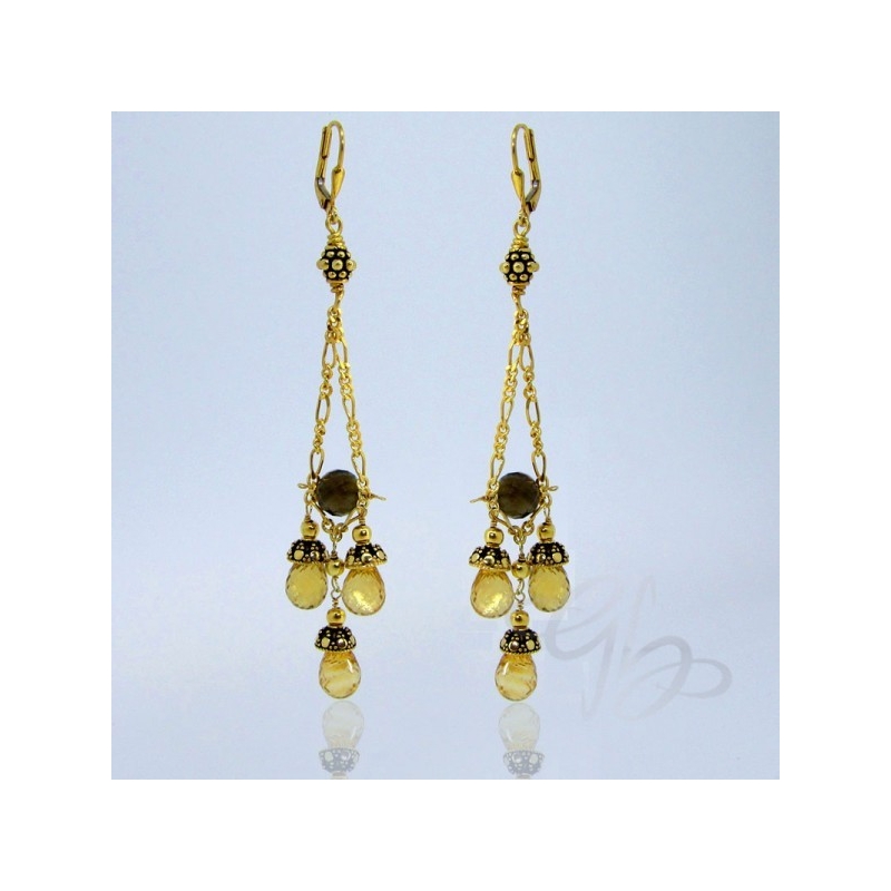 Citrine 925 Sterling Silver Earrings