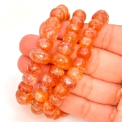 Sun Stone 4-14mm Faceted Rondelle Shape AA+ Grade Gemstone Beads Strand - Total 1 Strand of 16 Inch.
