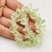 Prehnite 6-12mm Smooth Marquise Shape AAA Grade Gemstone Beads Strand - Total 1 Strand of 8 Inch.
