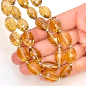 Beer Quartz 14-17mm Step Cut Barrel Shape AAA Grade Gemstone Beads Strand - Total 1 Strand of 9 Inch.