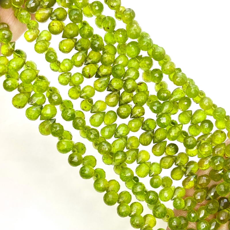 Vasonite 6-8mm Briolette Drop Shape AA Grade Gemstone Beads Strand - Total 1 Strand of 8 Inch.