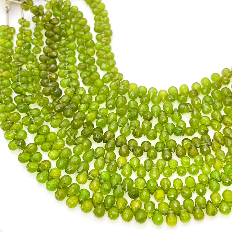 Vasonite 6-8mm Briolette Drop Shape AA Grade Gemstone Beads Strand - Total 1 Strand of 8 Inch.