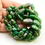 Emerald 8-20mm Smooth Nugget Shape B+ Grade Gemstone Beads Strand - Total 1 Strand of 15 Inch.