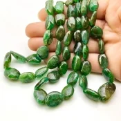 Emerald 8-20mm Smooth Nugget Shape B+ Grade Gemstone Beads Strand - Total 1 Strand of 15 Inch.