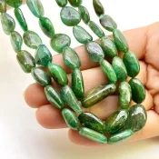 Emerald 8-20mm Smooth Nugget Shape B+ Grade Gemstone Beads Strand - Total 1 Strand of 15 Inch.