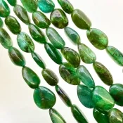 Emerald 8-20mm Smooth Nugget Shape B+ Grade Gemstone Beads Strand - Total 1 Strand of 15 Inch.