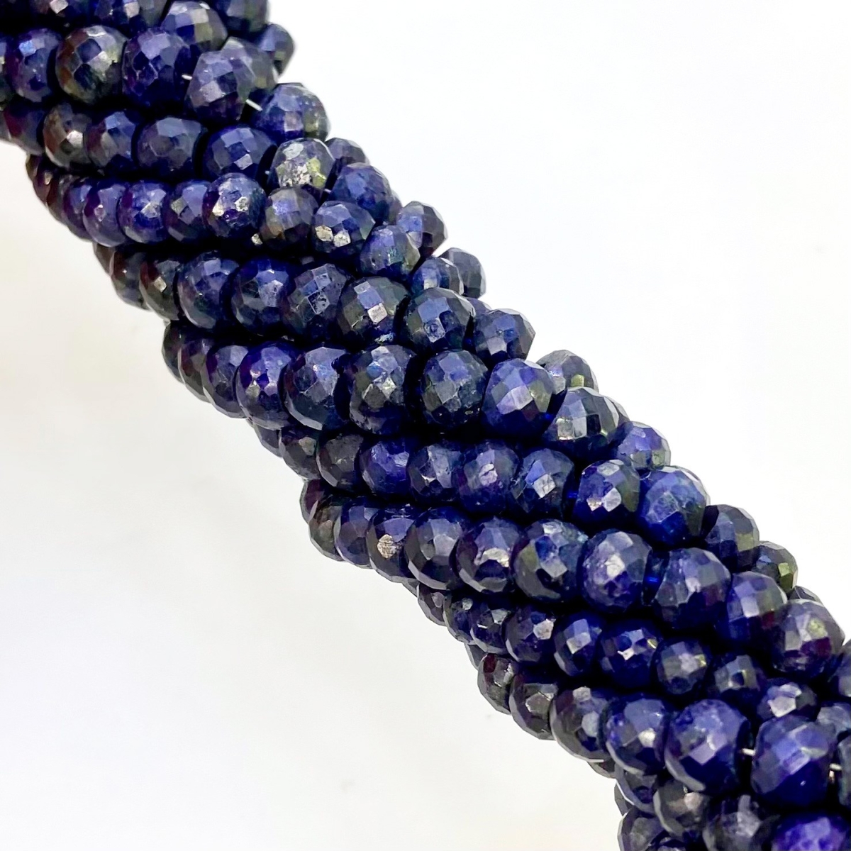 5x7mm Faceted Rondelle Beads - Sapphire and Sky Blue with a Bronze Fin –  funkyprettybeads
