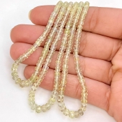 Green Sapphire 2-5mm Faceted Rondelle Shape AA Grade Gemstone Beads Strand - Total 1 Strand of 18 Inch.