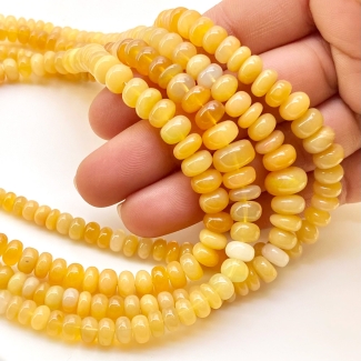 Ethiopian Opal 4-10mm Smooth Rondelle Shape AA Grade Gemstone Beads Strand - Total 1 Strand of 16 Inch.