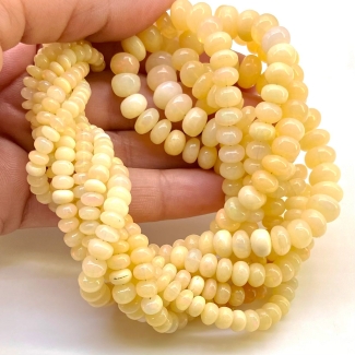 Ethiopian Opal 3.5-9.5mm Smooth Rondelle Shape A Grade Gemstone Beads Strand - Total 1 Strand of 16 Inch.