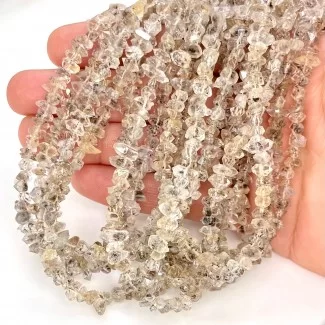 Herkimer Diamond 5-8mm Faceted Nugget Shape AA Grade Gemstone Beads Lot - Total 10 Strands of 16 Inch.