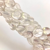 Ice Quartz 12-18mm Smooth Oval Shape AAA Grade Gemstone Beads Strand - Total 1 Strand of 17 Inch.