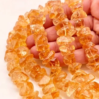 Citrine 12-17mm Tumbled Nugget Shape AA Grade Gemstone Beads Strand - Total 1 Strand of 10 Inch.