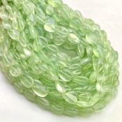 Prehnite 10-18mm Smooth Pear Shape A+ Grade Gemstone Beads Strand - Total 1 Strand of 14 Inch.