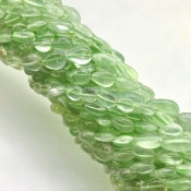 Prehnite 8-12mm Smooth Pear Shape A+ Grade Gemstone Beads Strand - Total 1 Strand of 14 Inch.