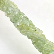 Prehnite 5-12mm Smooth Cushion Shape B Grade Gemstone Beads Lot - Total 5 Strands of 14 Inch.