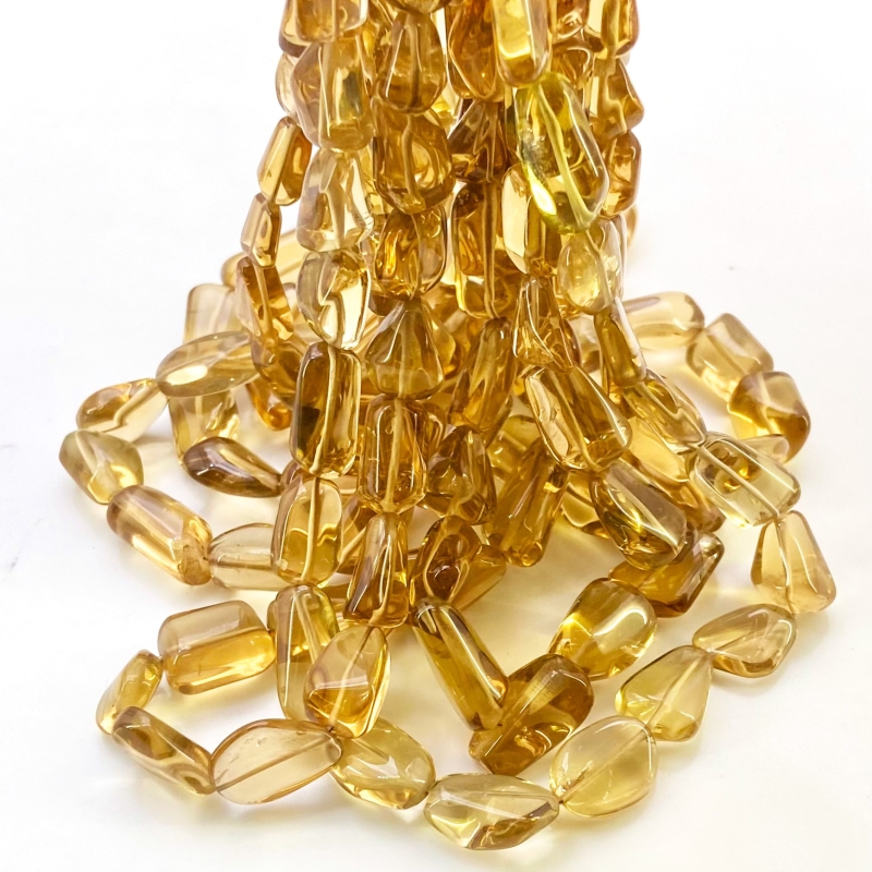 Beer Quartz 7-18mm Smooth Nugget Shape AAA Grade Gemstone Beads Strand - Total 1 Strand of 15 Inch.