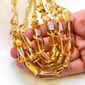 Beer Quartz 7-18mm Smooth Nugget Shape AAA Grade Gemstone Beads Strand - Total 1 Strand of 15 Inch.