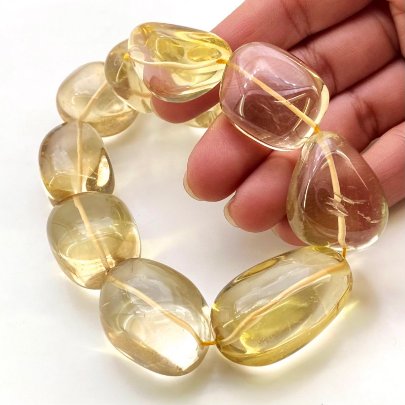 Beer Quartz 14.5-33mm Smooth Nugget Shape AAA Grade Gemstone Beads Strand - Total 1 Strand of 16 Inch.