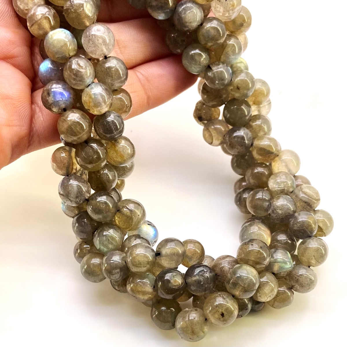 Dakota Stones Gemstone Beads, Labradorite, Star Cut Faceted Round 8mm (14.75 inch Strand)