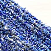 Lapis Lazuli 3-6mm Tumbled Chip Shape AA Grade Gemstone Beads Strand - Total 1 Strand of 34 Inch.