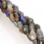 Labradorite 12-20mm Faceted Nugget Shape A Grade Gemstone Beads Strand - Total 1 Strand of 24 Inch.
