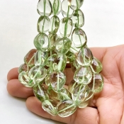 Green Amethyst 11-20mm Smooth Nugget Shape AAA Grade Gemstone Beads Strand - Total 1 Strand of 16 Inch.