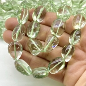 Green Amethyst 11-20mm Smooth Nugget Shape AAA Grade Gemstone Beads Strand - Total 1 Strand of 16 Inch.