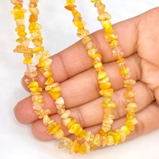 Ethiopian Opal 5-6mm Smooth Un-Cut Shape AA+ Grade Gemstone Beads Lot - Total 2 Strands of 16 Inch.