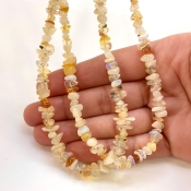 Ethiopian Opal 4-6mm Smooth Un-Cut Shape A Grade Gemstone Beads Lot - Total 2 Strands of 16 Inch.